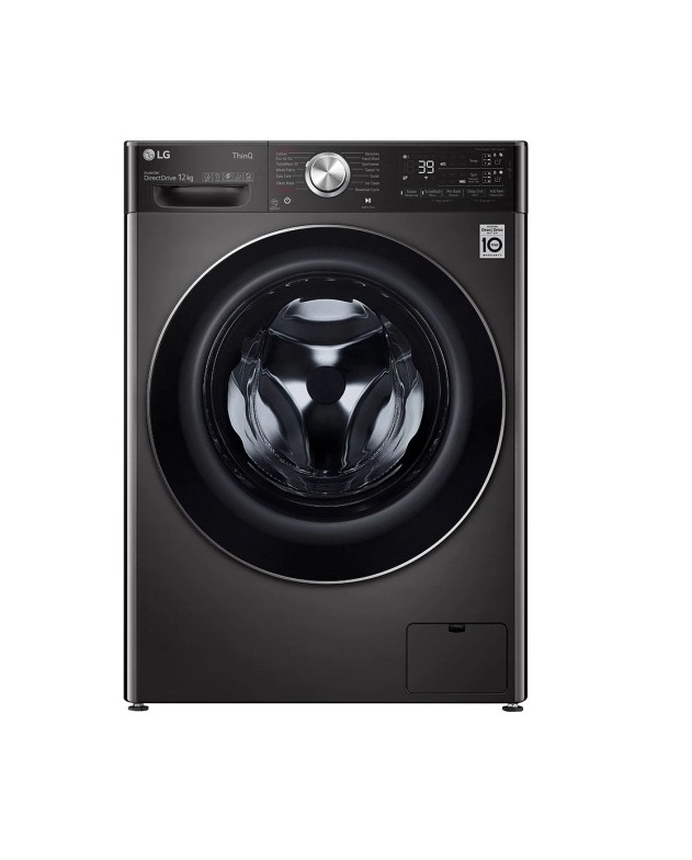 لباسشویی ال جی 12 کیلویی V9 رنگ دودی مدل   LG washing machine F4V9BDP2EE گارانتی و شناسه کالا