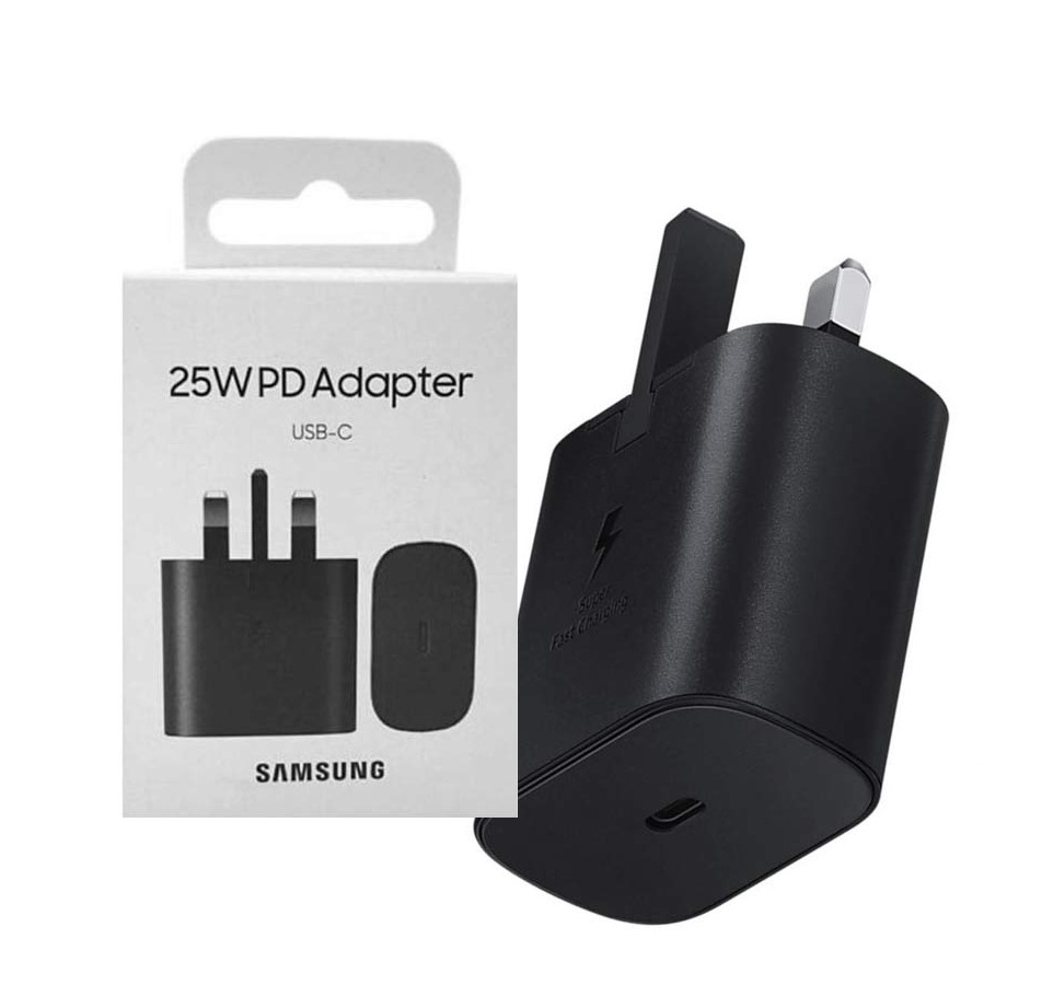 شارژر دیواری سامسونگ سه پین با خروجی تایپ سی 25 وات Samsung charger Adaptor
